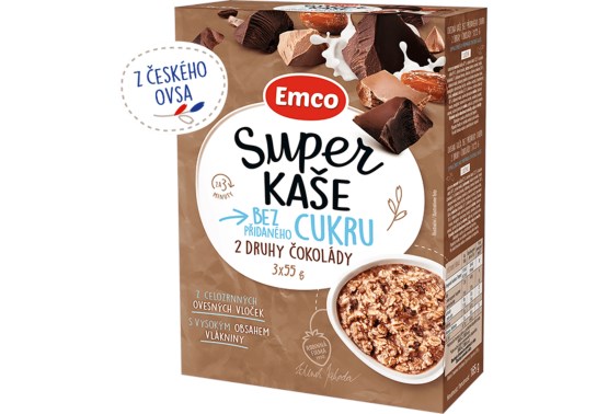 Super kaša 2 druhy čokolády 3x55 g