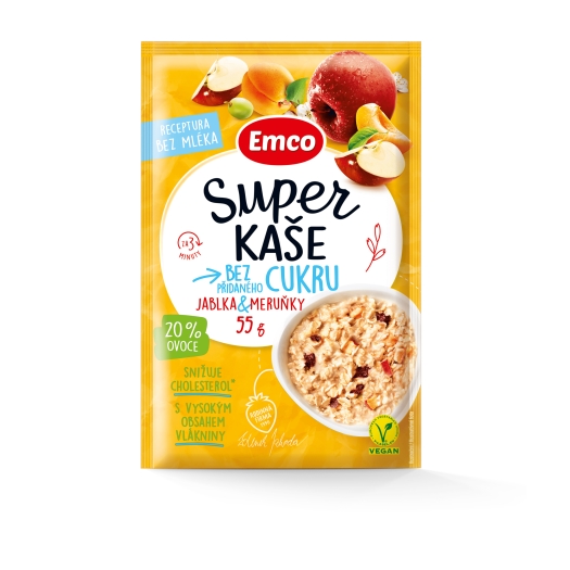 Super kaše jablka a meruňky