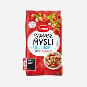 Super mysli křupavé s jahodami 6 x 500 g