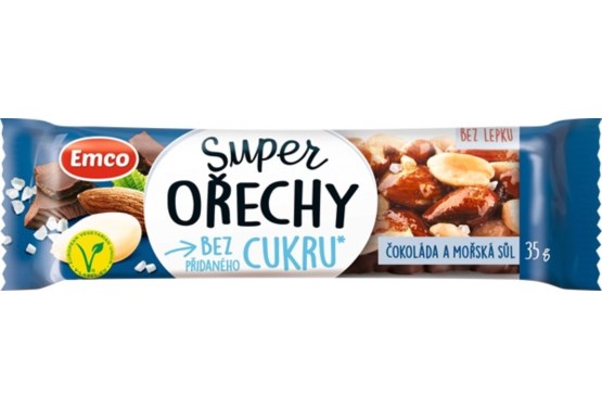 Super orechy čokoláda a morská soľ