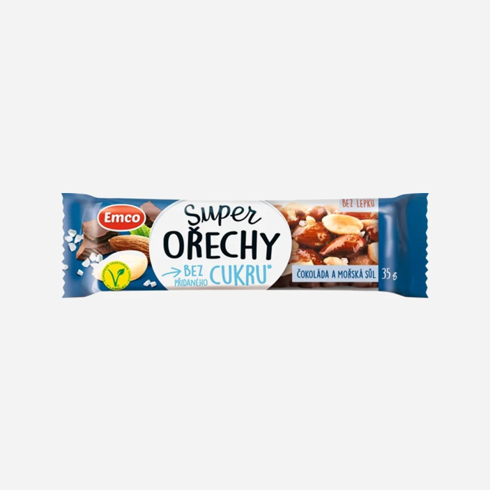 Super ořechy čokoláda a mořská sůl