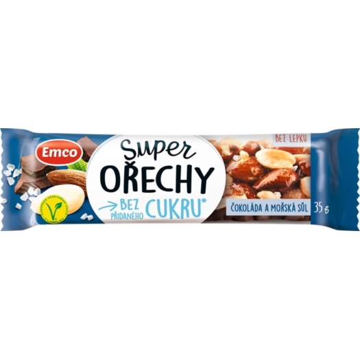 Super ořechy čokoláda a mořská sůl