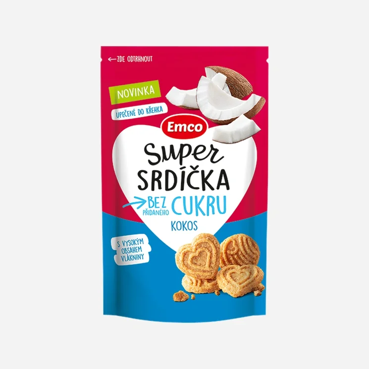 Super srdíčka kokos