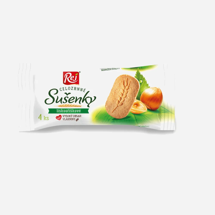 Sušenky celozrnné lískooříškové