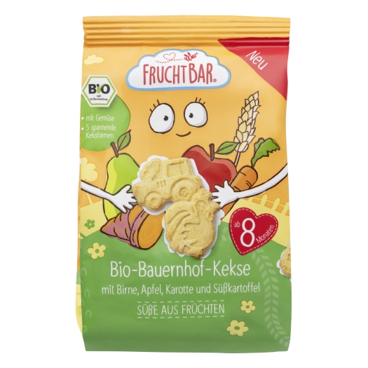 Sušenky Farma - Jablko, hruška, mrkev, batáty BIO
