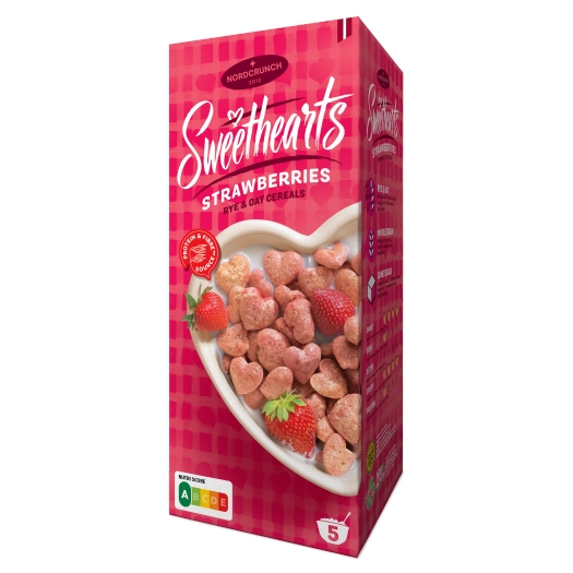 Sweethearts Cereální srdíčka s jahodami