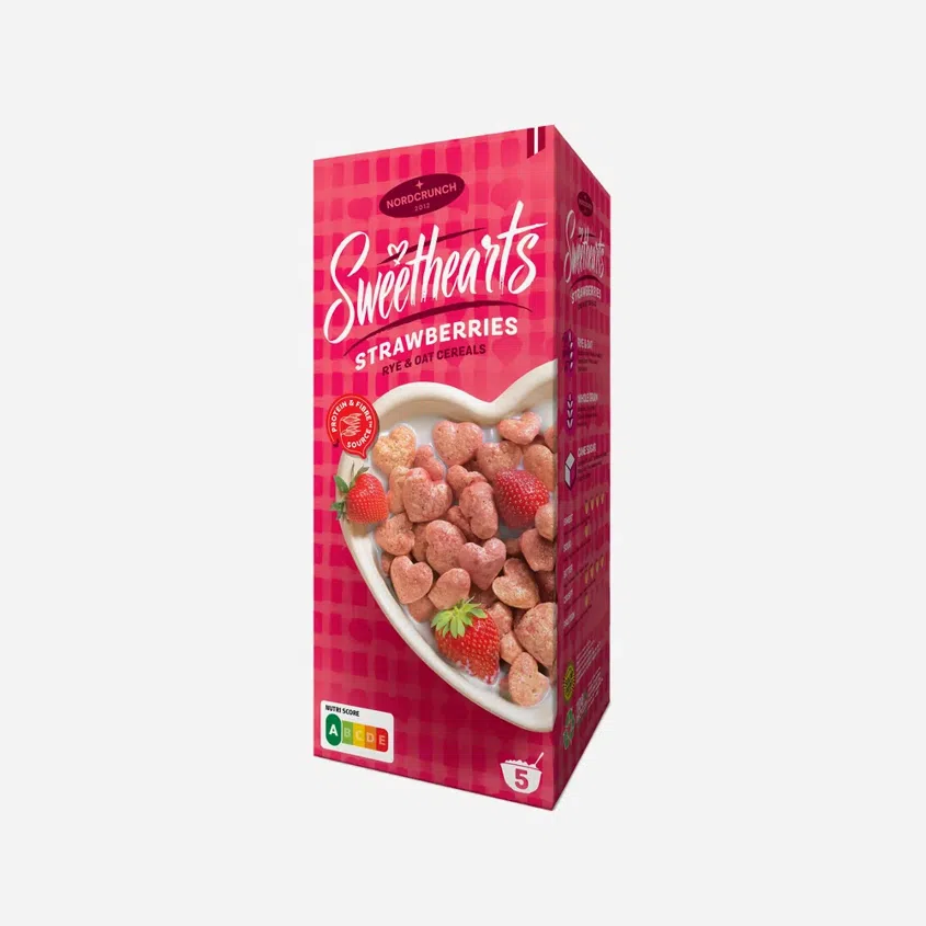 Sweethearts Cereální srdíčka s jahodami