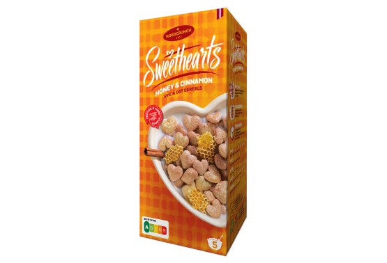 Sweethearts Cereální srdíčka s medem a skořicí