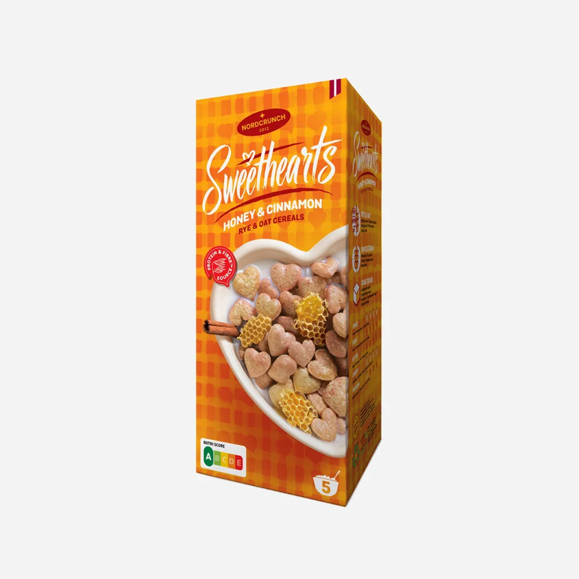 Sweethearts Cereální srdíčka s medem a skořicí