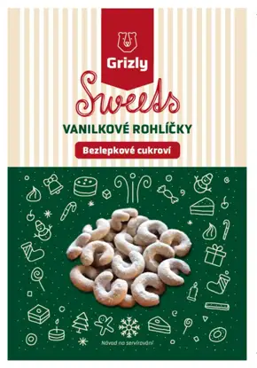 Sweets Směs na vanilkové rohlíčky bezlepkové  - expirace 30.7.2026