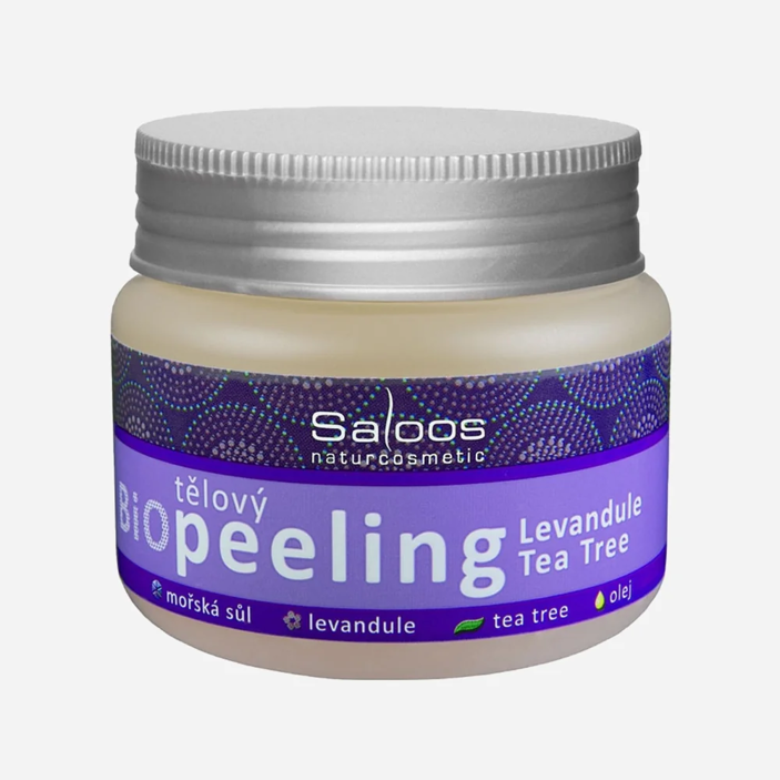 Tělový peeling levandule a tea tree BIO
