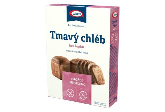 Tmavý chlieb bez lepku zmes