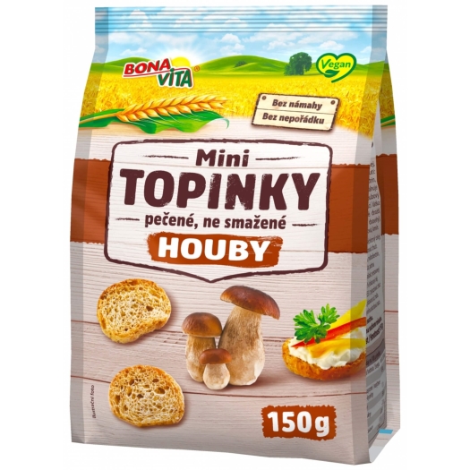 Topinky mini houby