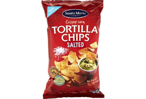 Tortilla chips solené