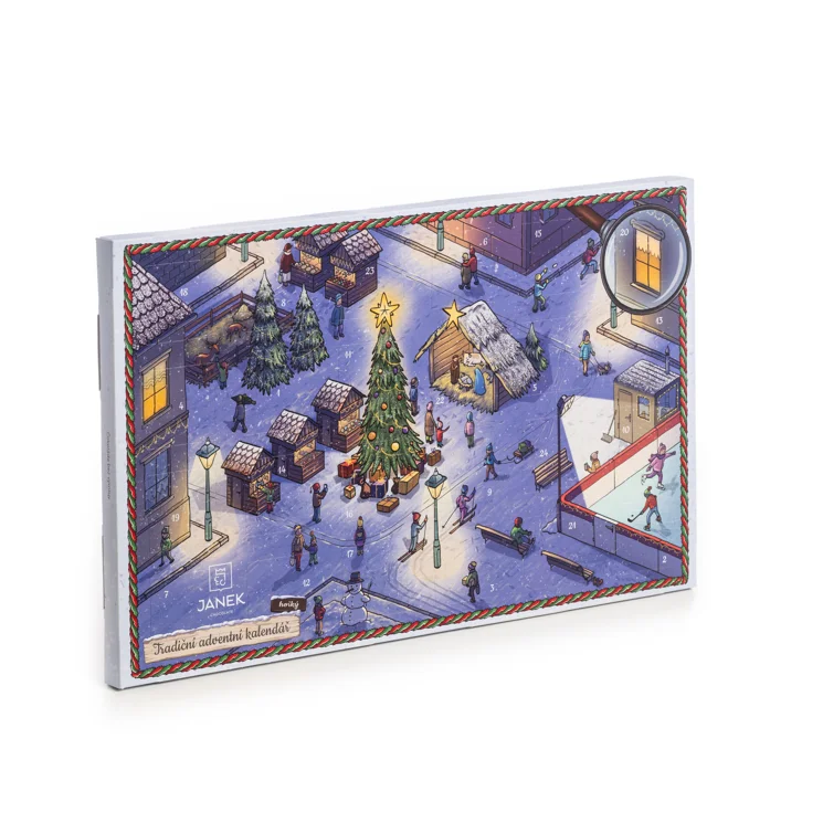 Tradiční čokoládový adventní kalendář 6 x 170 g