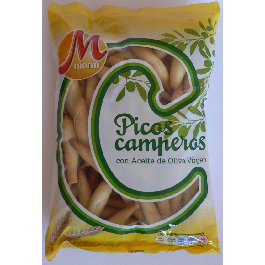 Tradiční Picos s olivovým olejem slaný snack