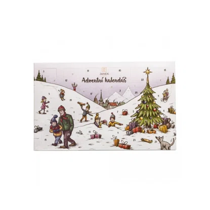 Tradičný detský čokoládový adventný kalendár - mliečna čokoláda