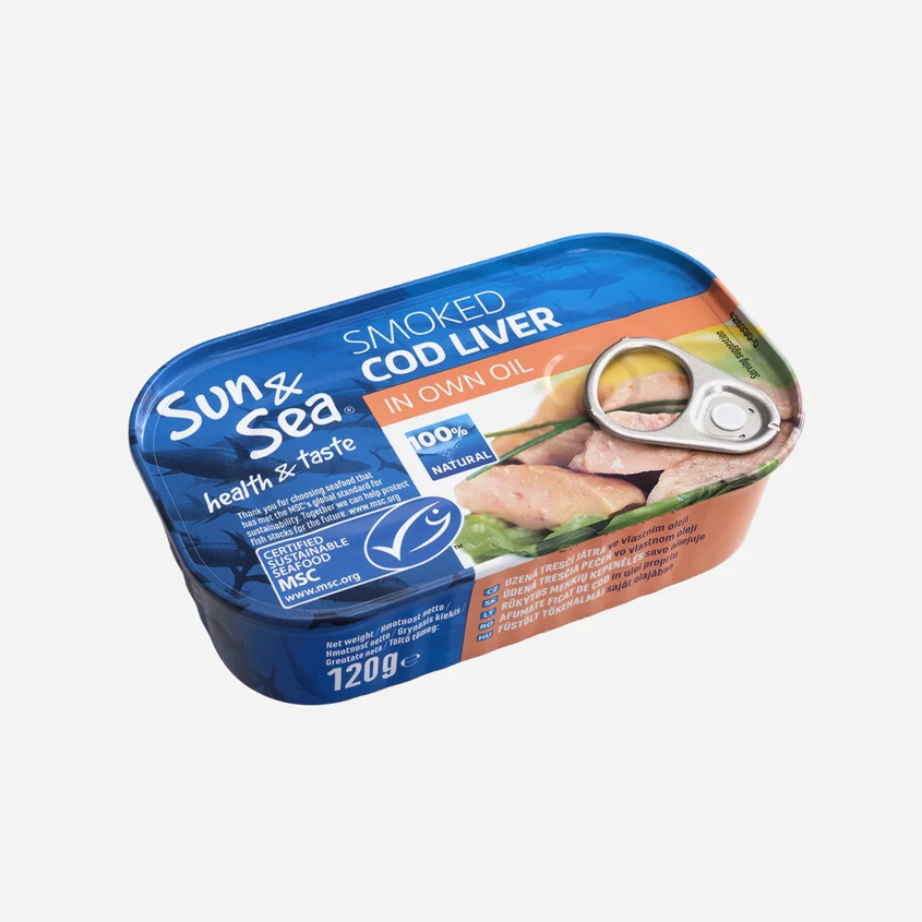 Tresčí játra uzená vlastním oleji