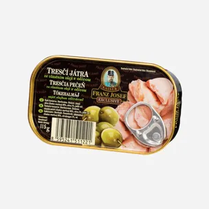 Tresčí játra ve vlastním oleji s olivou 6 x 115 g