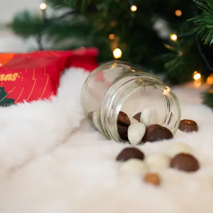 Tříbarevné sušenky v čokoládě