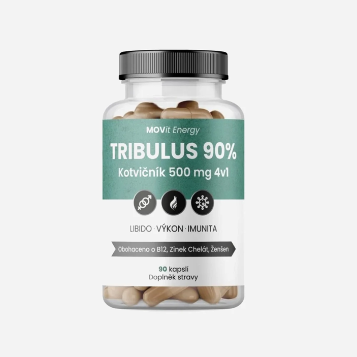 TRIBULUS 90% Kotvičník 500 mg 4v1
