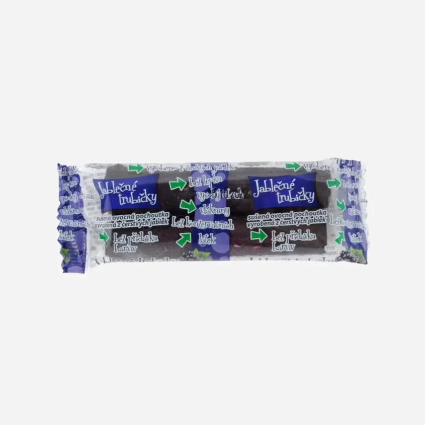 Trubička jablečná s černým rybízem a čokoládovou polevou  (2ks)