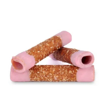 Trubičky jablečné s jahodovým jogurtem dóza