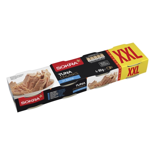 Tuňák kousky ve vlastní šťávě 4 x 80 g