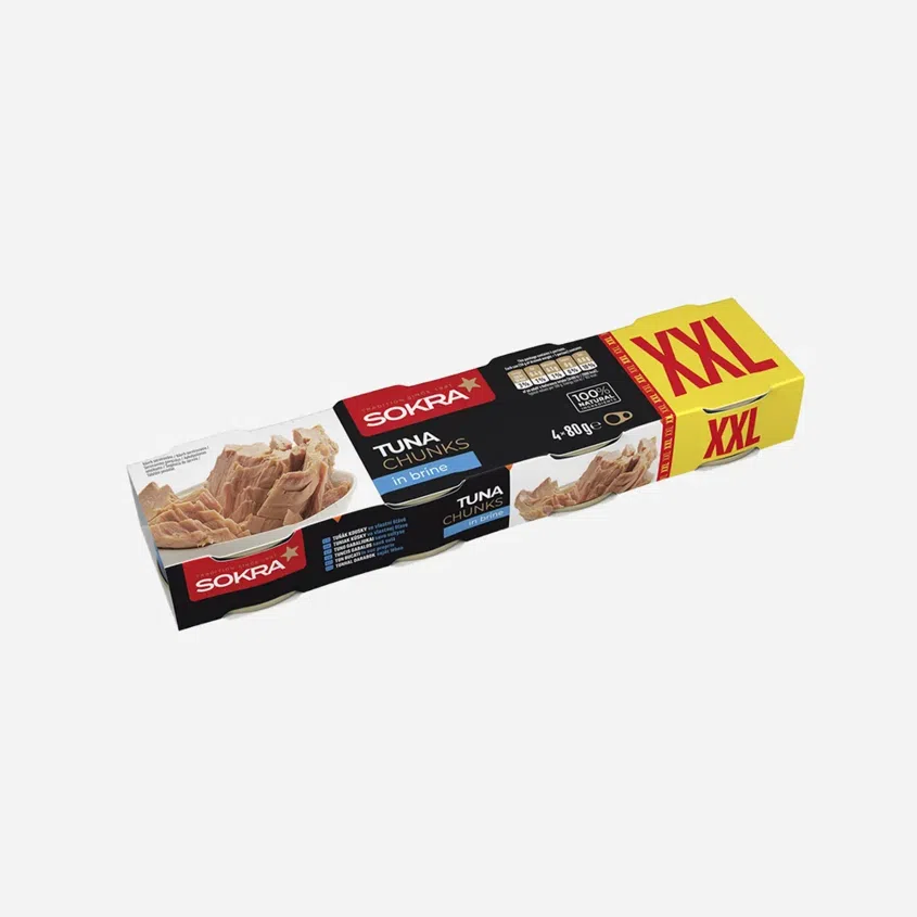 Tuňák kousky ve vlastní šťávě 4 x 80 g
