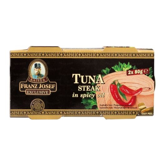 Tuňák steak v pikantním oleji 2x80 g
