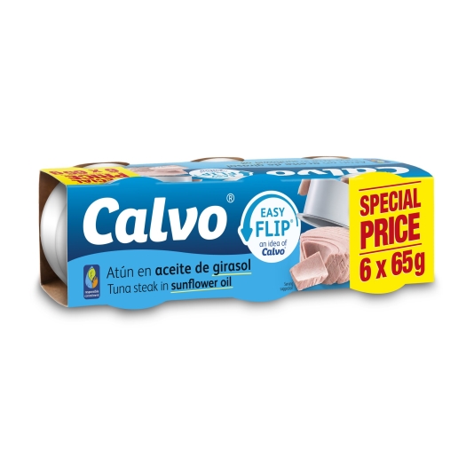 Tuňák ve slunečnicovém oleji 6x65 g