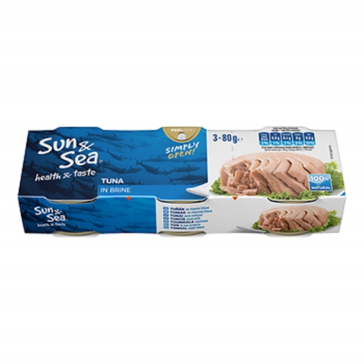 Tuňák ve vlastní šťávě 3x80 g