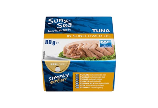 Tuniak v slnečnicovom oleji