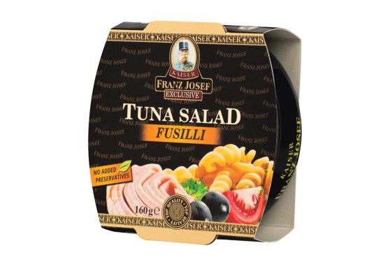 Tuniakový šalát fusilli