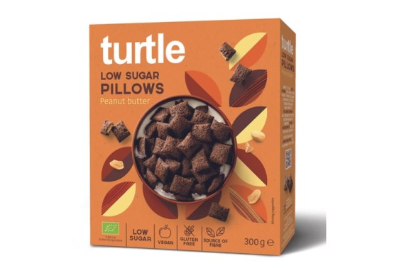TURTLE Pillows Peanut Butter 300 g expirace