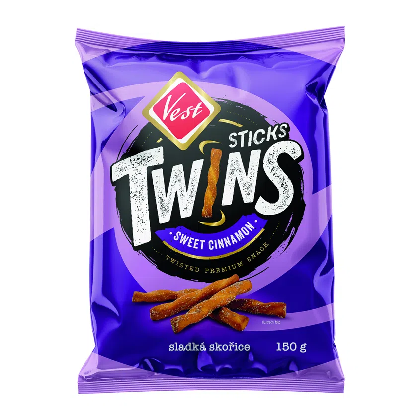 Twins sticks skořicové