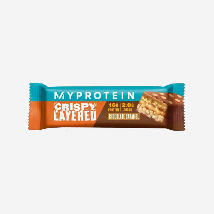 Tyčinka cripsy layered bar - čokoláda a karamel