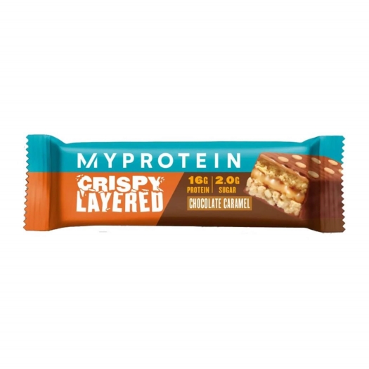 Tyčinka cripsy layered bar - čokoláda a karamel