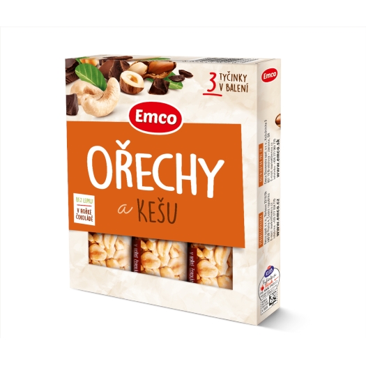 Tyčinka Ořechy a kešu 3x35 g
