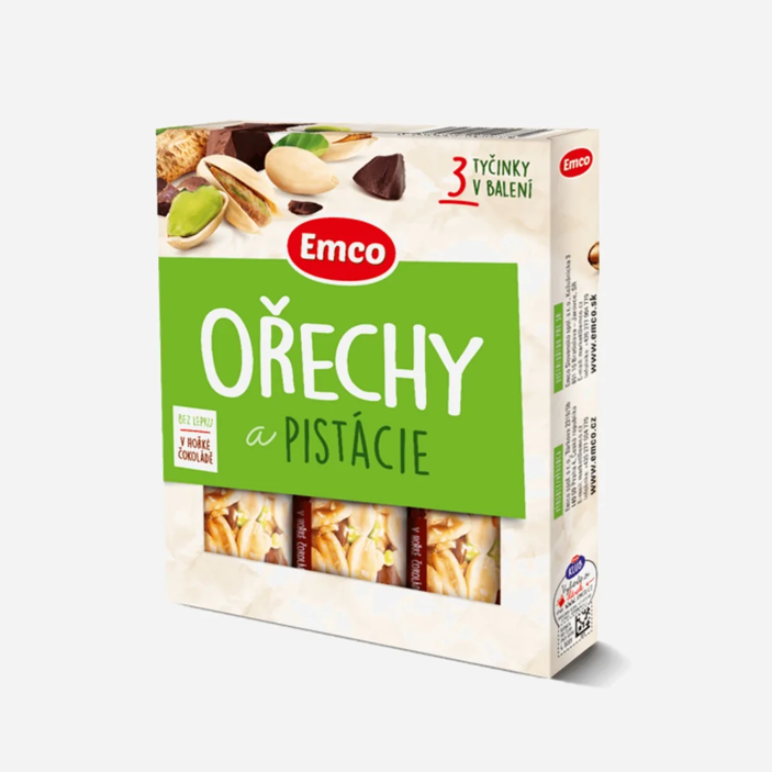 Tyčinka Ořechy a pistácie 3x35 g