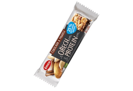 Tyčinka s orechom proteínom - Čokoláda a mandle