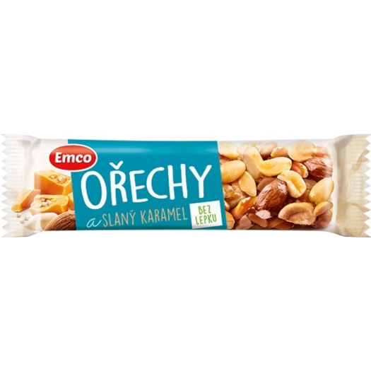 Tyčinka s ořechy a slaným karamelem  1605080