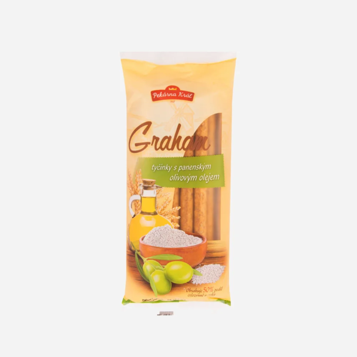 Tyčinky grahamové s olivovým olejom