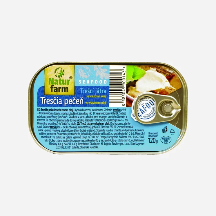 Uzená tresčí játra