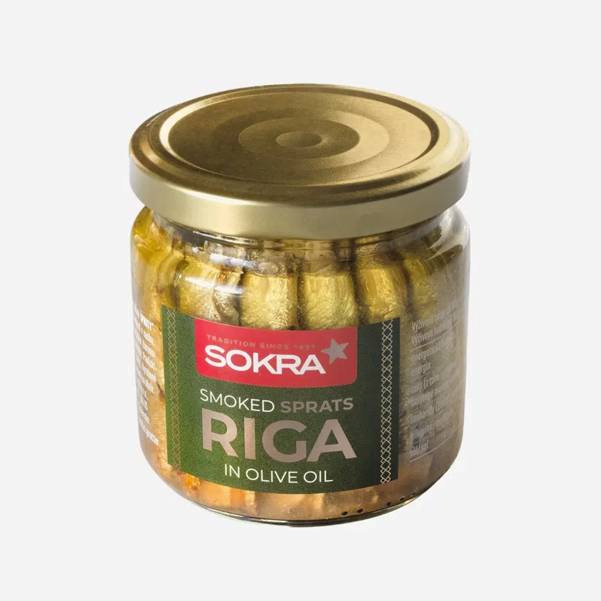 Uzené šproty v olivovém oleji