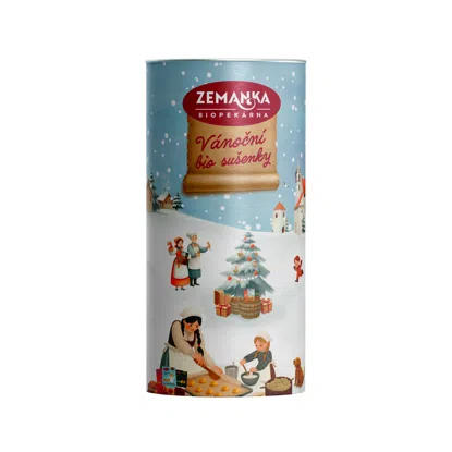 Vánoční sušenky v tubusu BIO