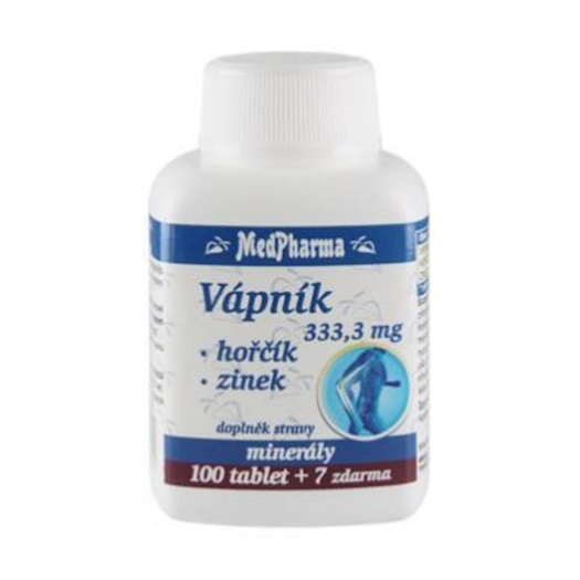 Vápník 333,3 mg+hořčík+zinek 107 tablet