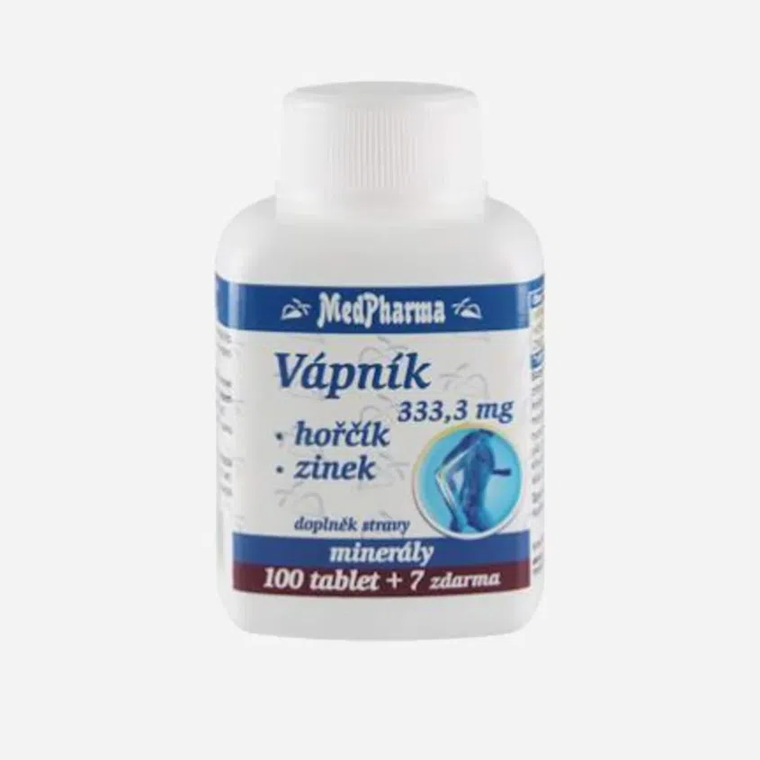 Vápník 333,3 mg+hořčík+zinek 107 tablet