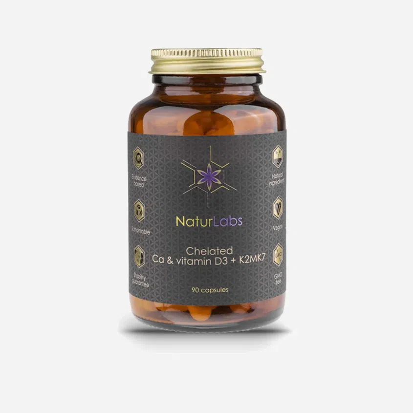 Vápník chelátový + D3 a K2 90 tablet