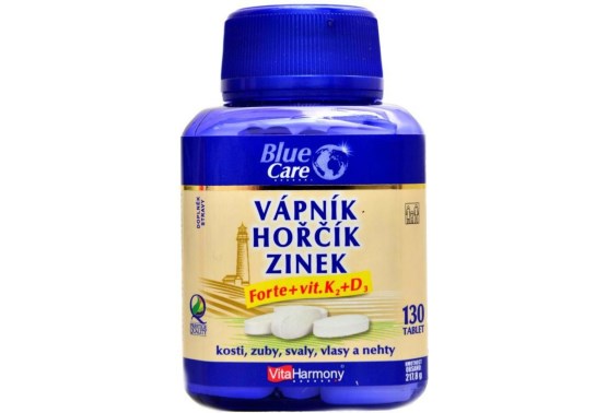 Vápnik, horčík forte, vit D3, K2 130 tab